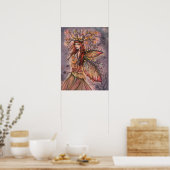 Autumn Queen Fairy Fantasy Art van Molly Harrison Poster (Keuken)