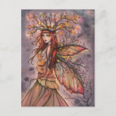 Autumn Queen Fantasy Art beroemd gemaakt door Moll Briefkaart (Voorkant)