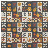 Autumn Quilt Block Pattern | rustieke oogst Stof (Swatch)