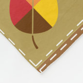 Autumn Quilt Fleece Blanket Deken (Hoek)