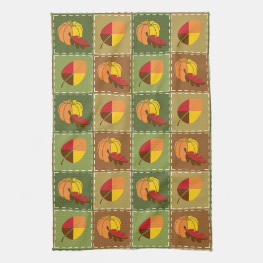 Autumn Quilt Kitchen Towel Theedoek (Verticaal)