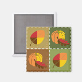 Autumn Quilt Magnet (Voorkant / Achterkant)