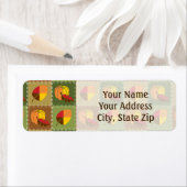 Autumn Quilt Return Address Label (Insitu)