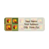 Autumn Quilt Return Address Label (Voorkant)