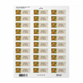 Autumn Quilt Return Address Label (Full Sheet)