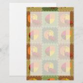 Autumn Quilt Stationery Briefpapier (Voorkant / Achterkant)