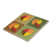 Autumn Quilt Tile Tegeltje (Zijkant)