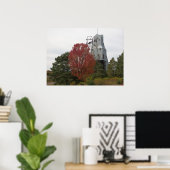 Autumn Quincy Mine Steam Hoist Foto Poster (Thuiskantoor)