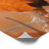 Autumn Raccoon Art Print, Fall Animal in Clothes Poster (Hoek)