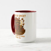 Autumn Raccoon Funny Pumpkin Spice Latte Mok (Voorkant links)