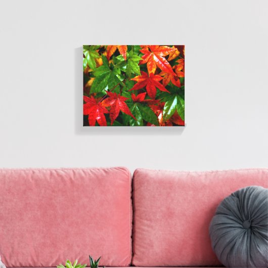 Autumn Rain Canvas Afdruk (Insitu (Woonkamer))