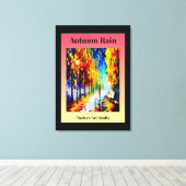 Autumn Rain Canvas Afdruk (Insitu (Houten vloer))