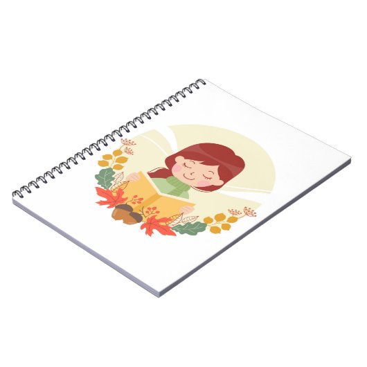 Autumn Reader Canvas tas Notitieboek (Linkerzijde)