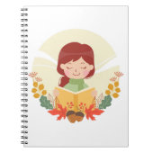 Autumn Reader Canvas tas Notitieboek (Voorkant)