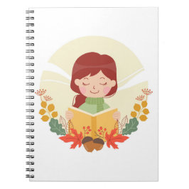 Autumn Reader Canvas tas Notitieboek