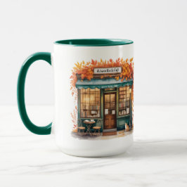 Autumn Reads Café MUG — Fall Bookstore Mok