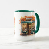 Autumn Reads Café MUG — Fall Bookstore  Mok (Voorkant rechts)