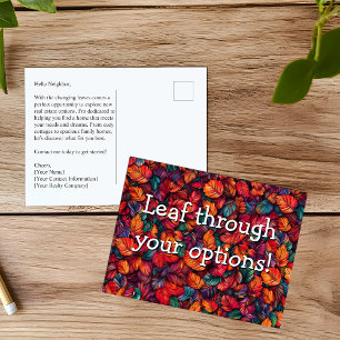 Autumn Real Estate makelaar marketing Mailer Briefkaart