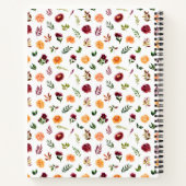 Autumn Red and Orange Floral Wedding Planner Notitieboek (Achterkant)