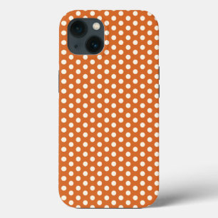 Autumn Red en White Polka Dot Case-Mate iPhone Case