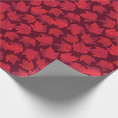Autumn Red Maple Leaves Cadeaupapier (Hoek)