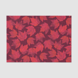 Autumn Red Maple Leaves Tissuepapier