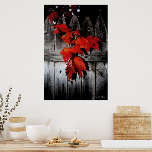 Autumn Red Poster (Keuken)
