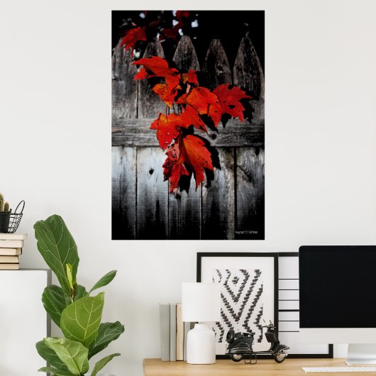 Autumn Red Poster (Thuiskantoor)