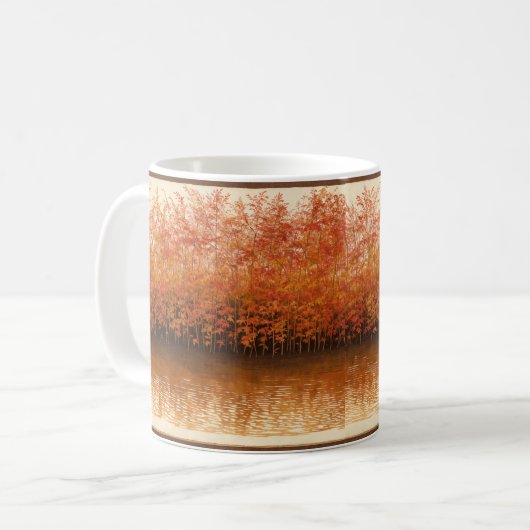 Autumn Reflection - Maple Lake Mug Koffiemok (Voorkant links)