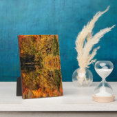 Autumn reflection on Coffin Pond Fotoplaat (Zijkant)