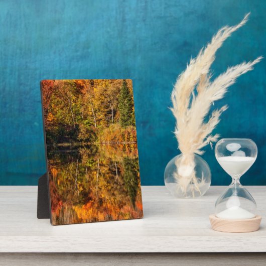 Autumn reflection on Coffin Pond Fotoplaat (Zijkant)