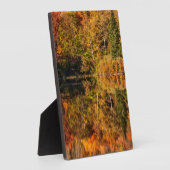 Autumn reflection on Coffin Pond Fotoplaat (Zijkant)