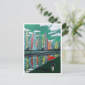 Autumn Reflection Schilderij van Alfred Fox Briefkaart (Staand voorkant)