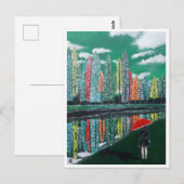 Autumn Reflection Schilderij van Alfred Fox Briefkaart (Voorkant / Achterkant)