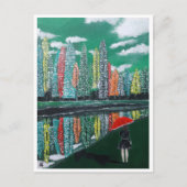 Autumn Reflection Schilderij van Alfred Fox Briefkaart (Voorkant)