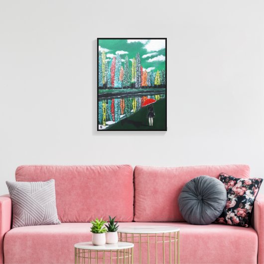 Autumn Reflection Schilderij van Alfred Fox Canvas Afdruk (Insitu (Woonkamer))