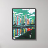 Autumn Reflection Schilderij van Alfred Fox Canvas Afdruk (Voorkant)