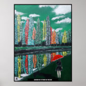 Autumn Reflection Schilderij van Alfred Fox Poster (Voorkant)