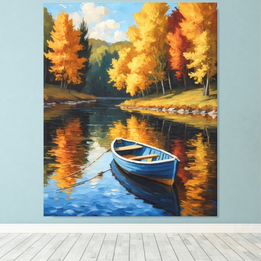Autumn Reflections Canvas Afdruk (Insitu (Houten vloer))