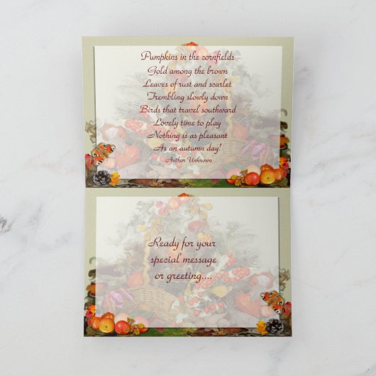 AUTUMN-REGELING ~ Kaart (Binnen)