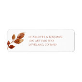 Autumn Return Address Label (Voorkant)