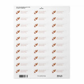 Autumn Return Address Label (Full Sheet)