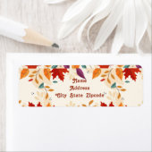 Autumn Return Address Label (Insitu)