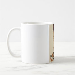 "Autumn Reverie" Japanese Cat in Kimono Art Koffiemok