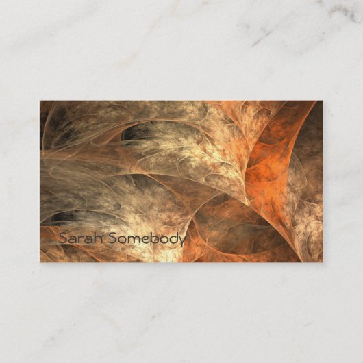 Autumn Riches Fractal Art-profielkaart Visitekaartje (Voorkant)