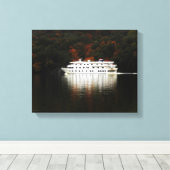 Autumn River Cruise Canvas Afdruk (Insitu (Houten vloer))