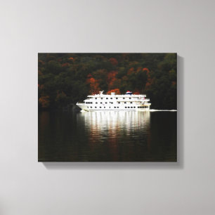Autumn River Cruise Canvas Afdruk
