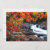 Autumn River Pastor Appreciation Downloadbare Kaar Kaart (Voorkant)