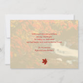 Autumn River Pastor Appreciation Downloadbare Kaar Kaart (Achterkant)