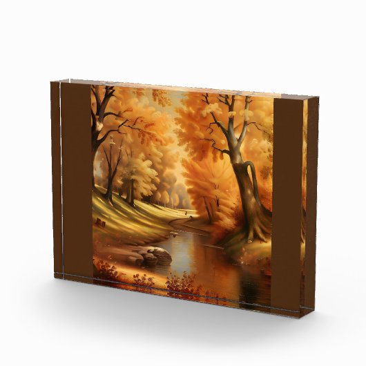 Autumn River Tree Fotoblokken (Rechts)